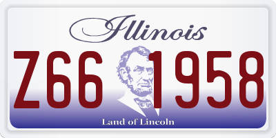 IL license plate Z661958
