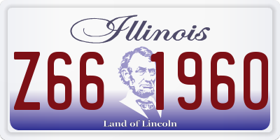 IL license plate Z661960