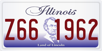 IL license plate Z661962