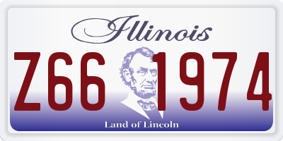 IL license plate Z661974