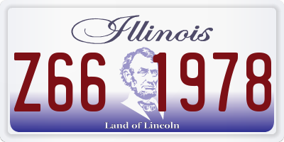 IL license plate Z661978