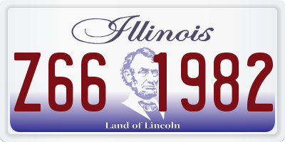 IL license plate Z661982