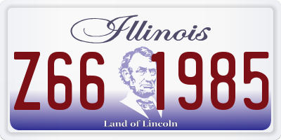 IL license plate Z661985