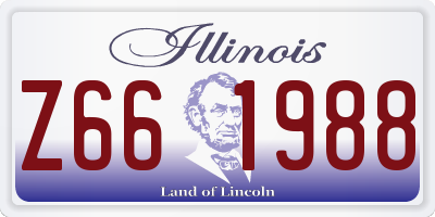 IL license plate Z661988