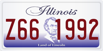 IL license plate Z661992