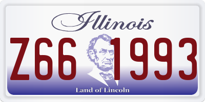 IL license plate Z661993