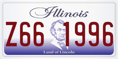 IL license plate Z661996