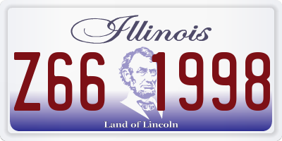 IL license plate Z661998