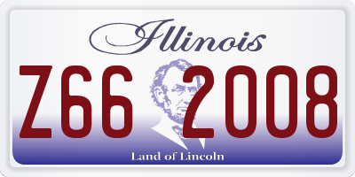IL license plate Z662008