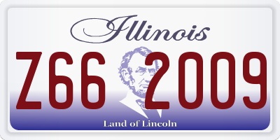 IL license plate Z662009