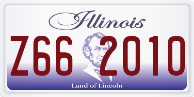 IL license plate Z662010