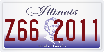 IL license plate Z662011