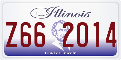 IL license plate Z662014