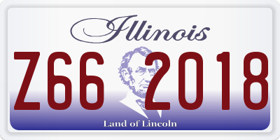 IL license plate Z662018