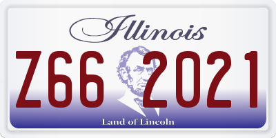 IL license plate Z662021