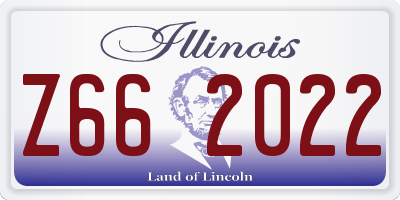 IL license plate Z662022