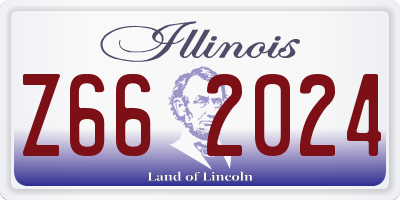 IL license plate Z662024