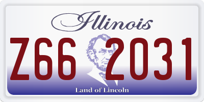 IL license plate Z662031