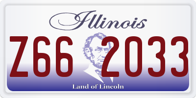 IL license plate Z662033