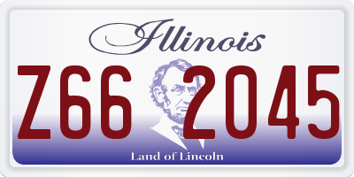 IL license plate Z662045