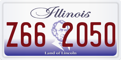 IL license plate Z662050