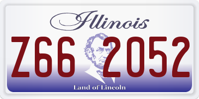 IL license plate Z662052