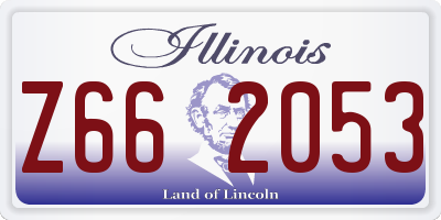 IL license plate Z662053