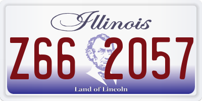 IL license plate Z662057
