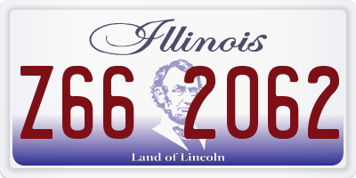 IL license plate Z662062