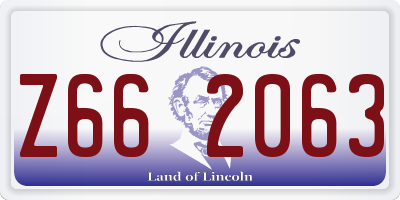 IL license plate Z662063