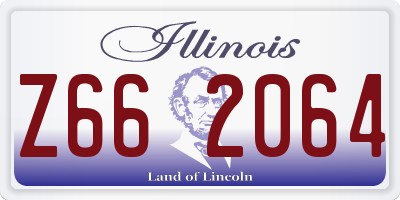 IL license plate Z662064