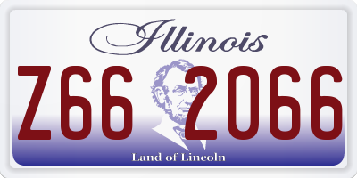 IL license plate Z662066