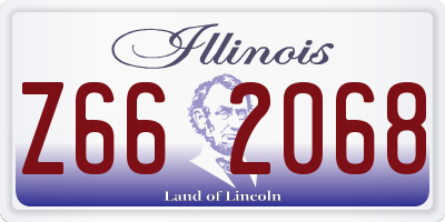 IL license plate Z662068