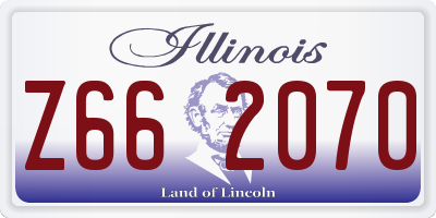 IL license plate Z662070