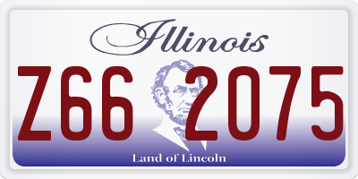 IL license plate Z662075