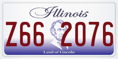 IL license plate Z662076
