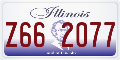 IL license plate Z662077