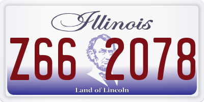 IL license plate Z662078