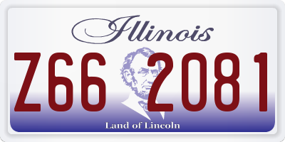 IL license plate Z662081