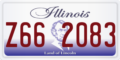 IL license plate Z662083