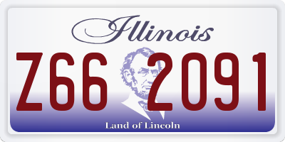 IL license plate Z662091