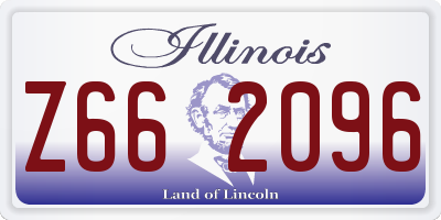 IL license plate Z662096