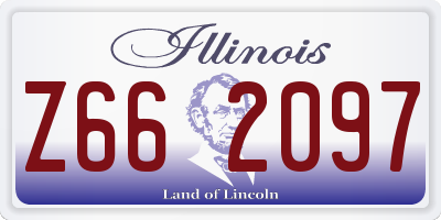 IL license plate Z662097
