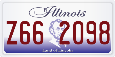 IL license plate Z662098