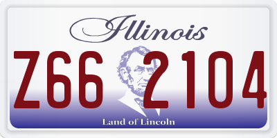 IL license plate Z662104