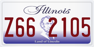 IL license plate Z662105