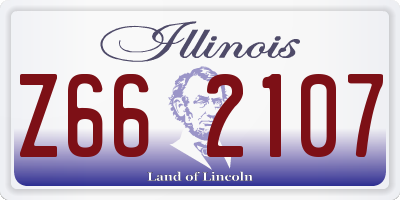IL license plate Z662107