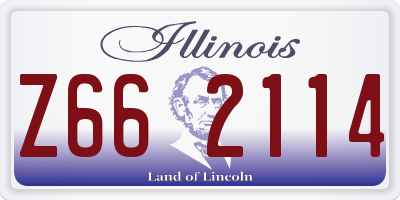 IL license plate Z662114