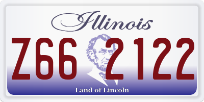 IL license plate Z662122