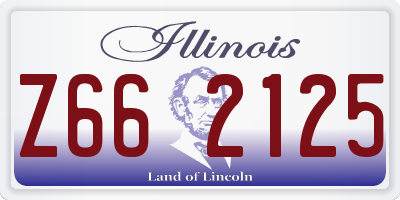IL license plate Z662125